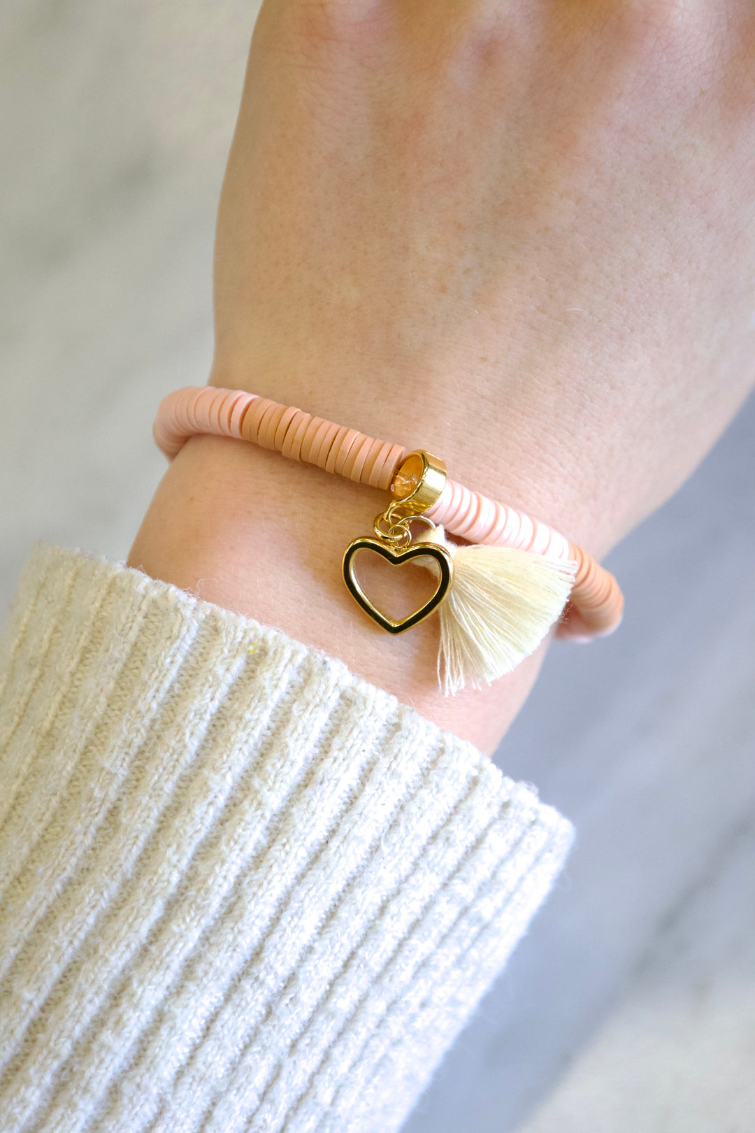 STRIPY HEART Basic Armband