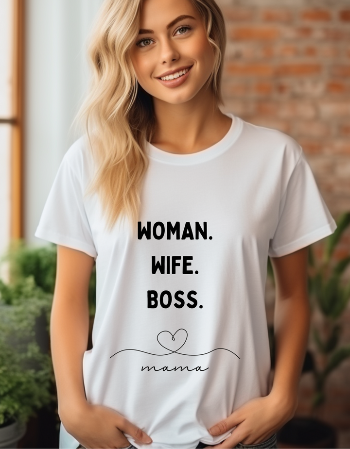 T-Shirt Classic - Woman Wife Boss Mama