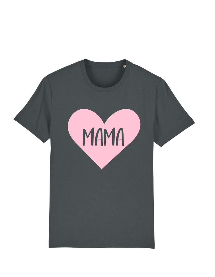 T-Shirt Classic - Herz MAMA hellrosa
