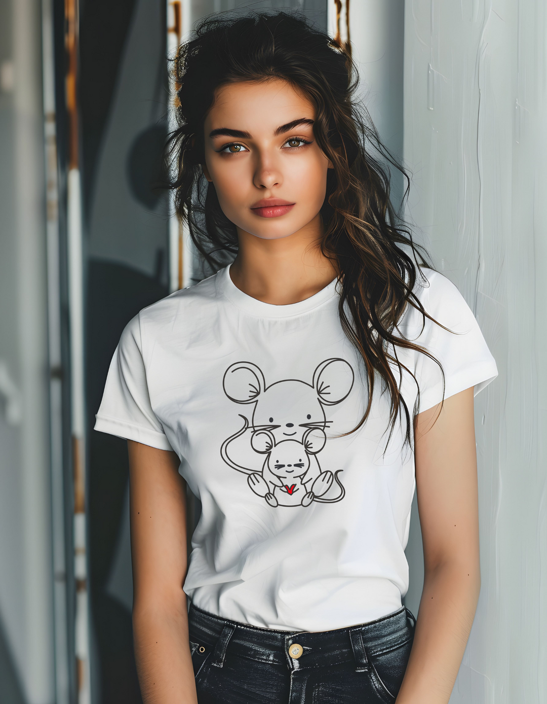 T-Shirt Classic - Maus Mama Kind