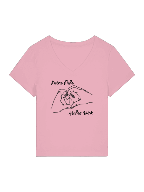T-Shirt V-Ausschnitt - Kleine Füße