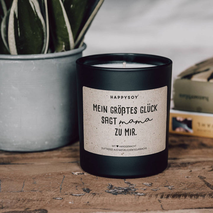 Duftkerze | Mein größtes Glück sagt Mama zu mir.