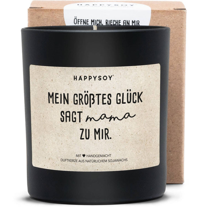 Duftkerze | Mein größtes Glück sagt Mama zu mir.